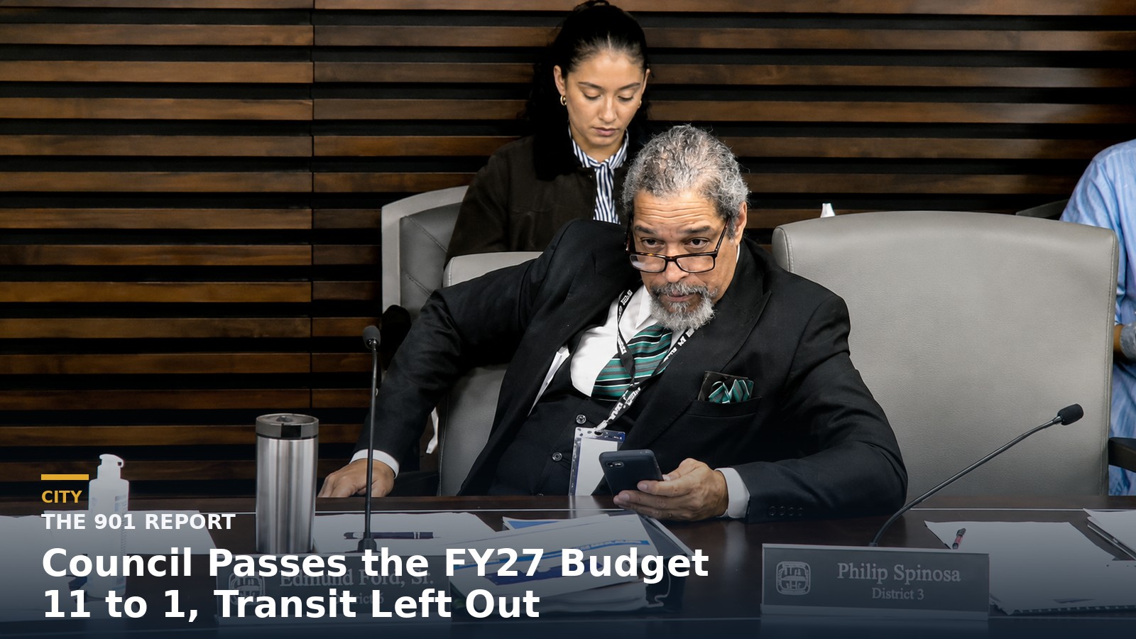The Memphis City Hall council chamber during the FY2027 budget vote