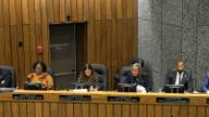 Shelby County commissioners seated at the dais during a public meeting.
