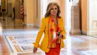 U.S. Sen. Marsha Blackburn walking through a corridor in the U.S. Capitol