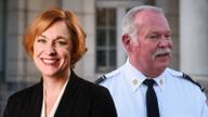 Collierville Town Administrator Molly Mehner, left, and former Collierville Fire Chief John Selberg.