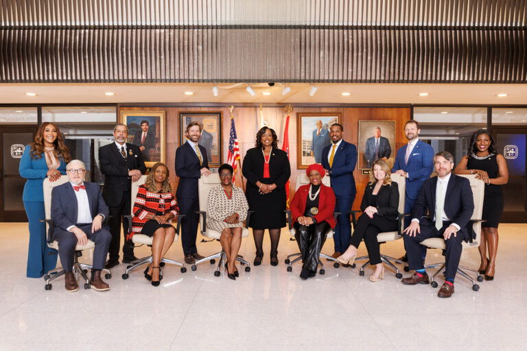 Members of the Memphis City Council posed for a group portrait in City Hall.