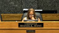 Shelby County Commission Chairwoman Shante K. Avant at the dais during the August 24, 2026 meeting.