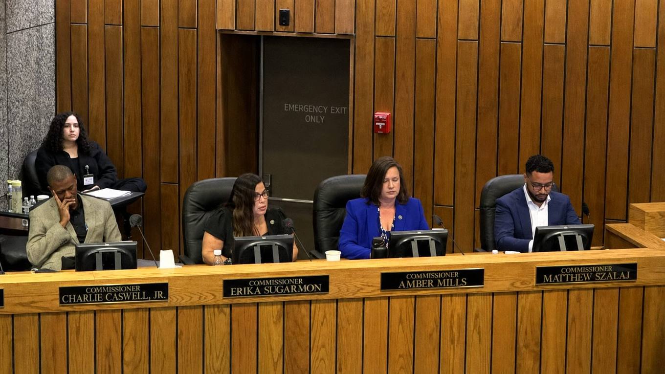 Shelby County Commissioner Erika Sugarmon, District 12, seated at the commission dais during the August 24, 2026 meeting.