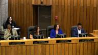 Shelby County Commissioner Erika Sugarmon, District 12, seated at the commission dais during the August 24, 2026 meeting.