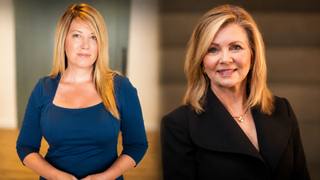 Memphis City Councilwoman Jerri Green, Democratic nominee for Tennessee governor, and U.S. Senator Marsha Blackburn, Republican nominee, in a side-by-side portrait.