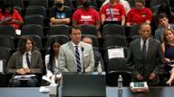 Developer Frank "Beau" Chambliss stands at the podium before the Shelby County Board of Commissioners during the August 24, 2026 meeting.