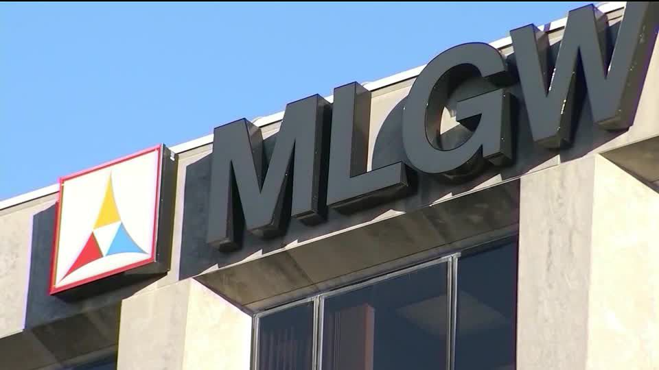 MLGW headquarters building sign in Memphis