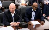 MLGW President and Chief Executive Officer Doug McGowen at a Memphis City Council committee table.
