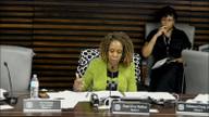 Memphis City Councilwoman Pearl Eva Walker, District 3, requests an update on MLGW's community application center during a council committee meeting.