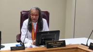 Shelby County Commissioner Henri E. Brooks, District 7, questions why no administration or Land Bank representative was present to explain a proposed lease extension during a commission committee meeting.