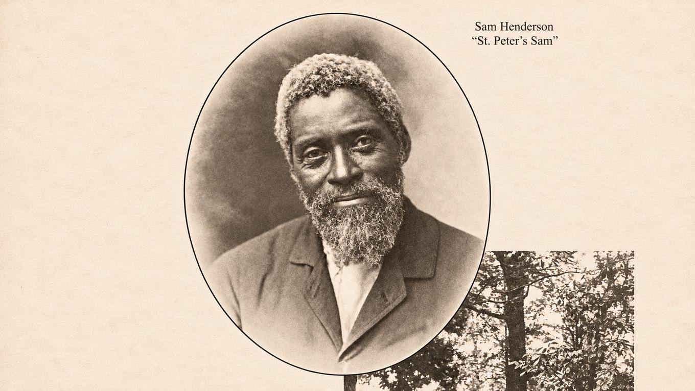 Portrait of Samuel Henderson, known as St. Peter's Sam, a formerly enslaved Memphian who served at St. Peter Catholic Church.